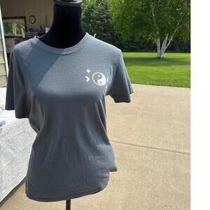 Rebellious One dark teal crew neck short sleeve Tee, women's size S